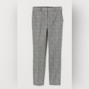 H&M Gray Plaid Slack Pants
